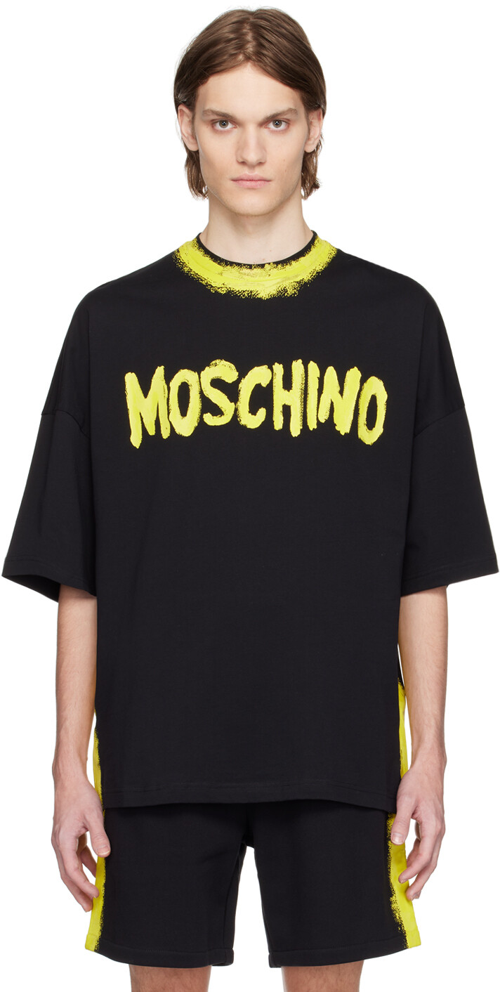 

Черная длинная футболка Moschino, Черный