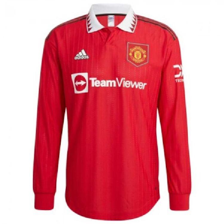 

Лонгслив Adidas Manchester United 2023/23 Player Edition HEAT.RDY Home Shirt, красный/белый