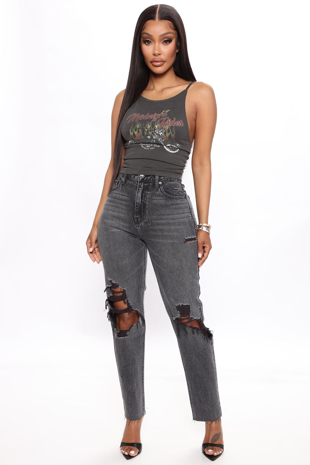 

Джинсы Fashion Nova ZDJFNTD02GD, черный