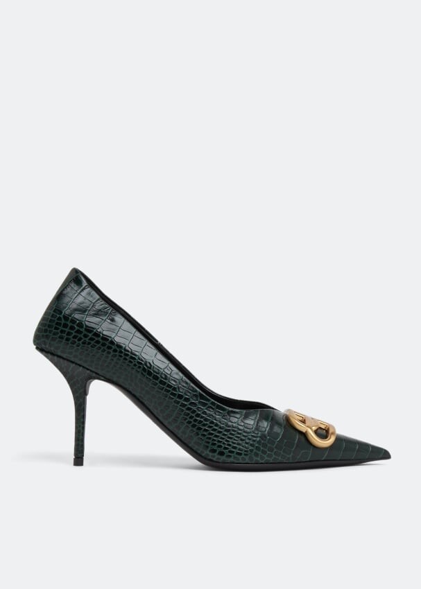 

Туфли BALENCIAGA Square Knife BB pumps, зеленый