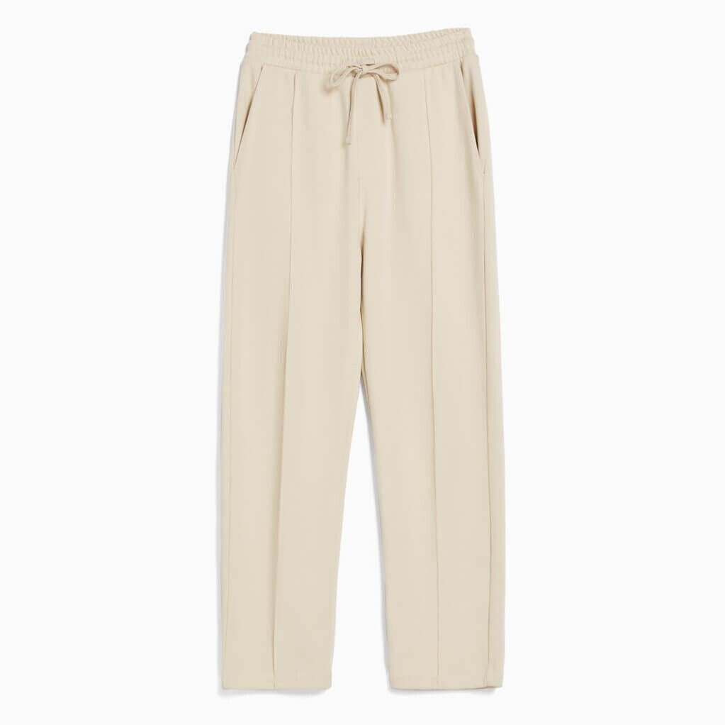 

Брюки Bershka Wide-Leg, бежевый