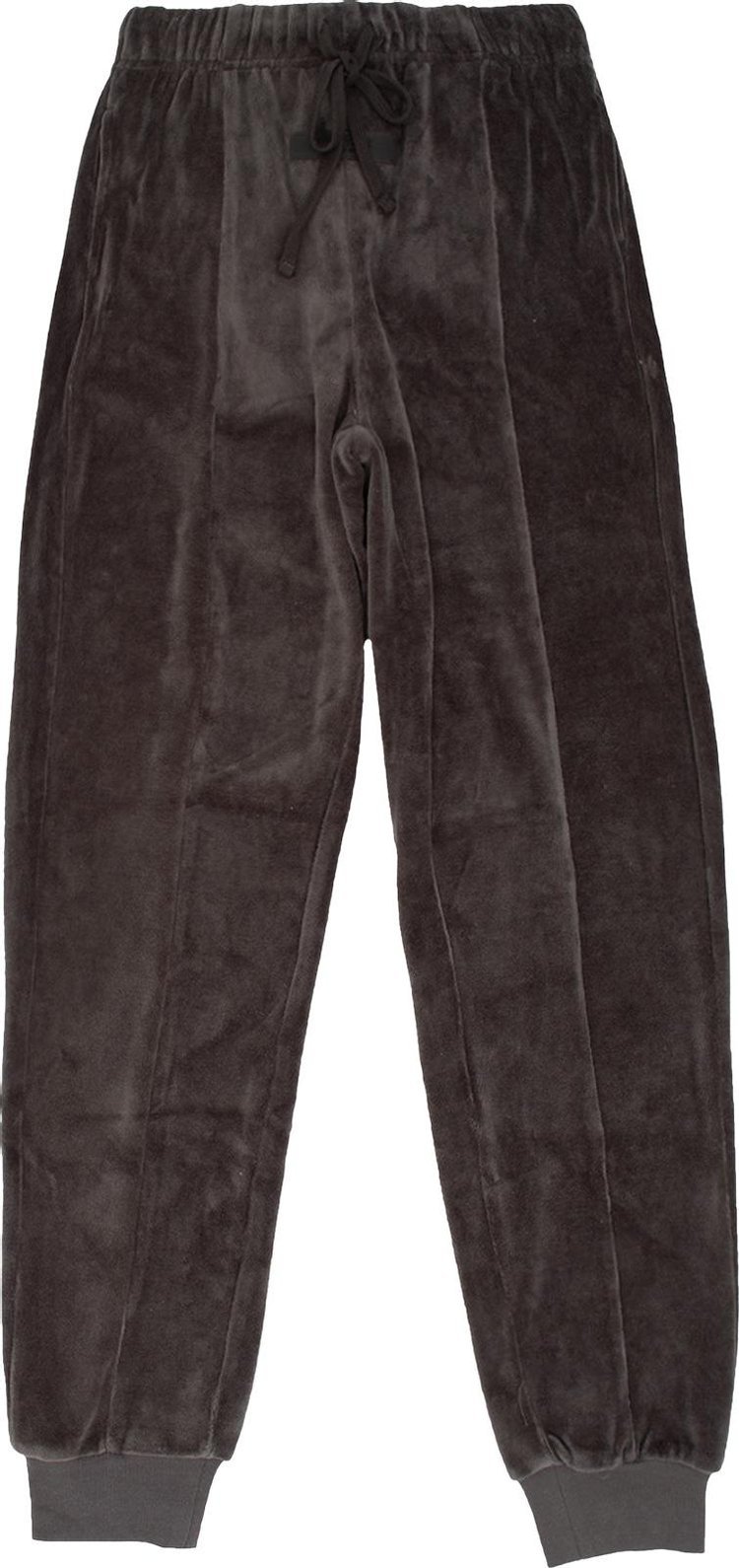 Брюки Fear of God Essentials Velour Pant 'Iron', черный - фото