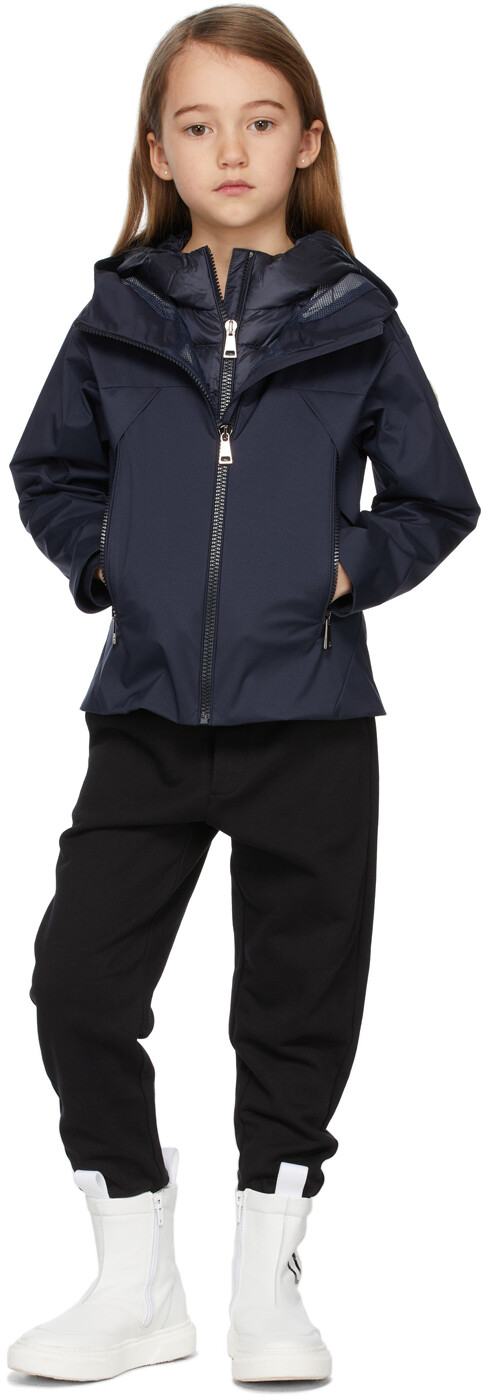 

Детская темно-синяя пуховая куртка Rangen Parka Moncler Enfant, Синий