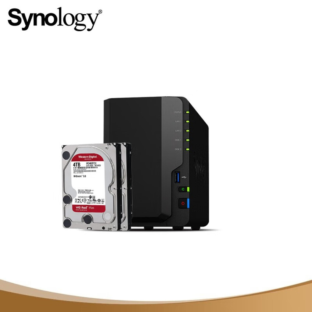 

Сетевое хранилище Synology DS220+ 2-дисковое Western Digital WD40EFZX 4 ТБ