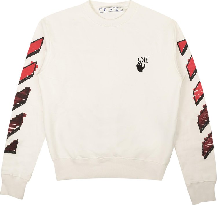 Толстовка Off-White Marker Arrows Crewneck Sweatshirt 'White', белый - фото