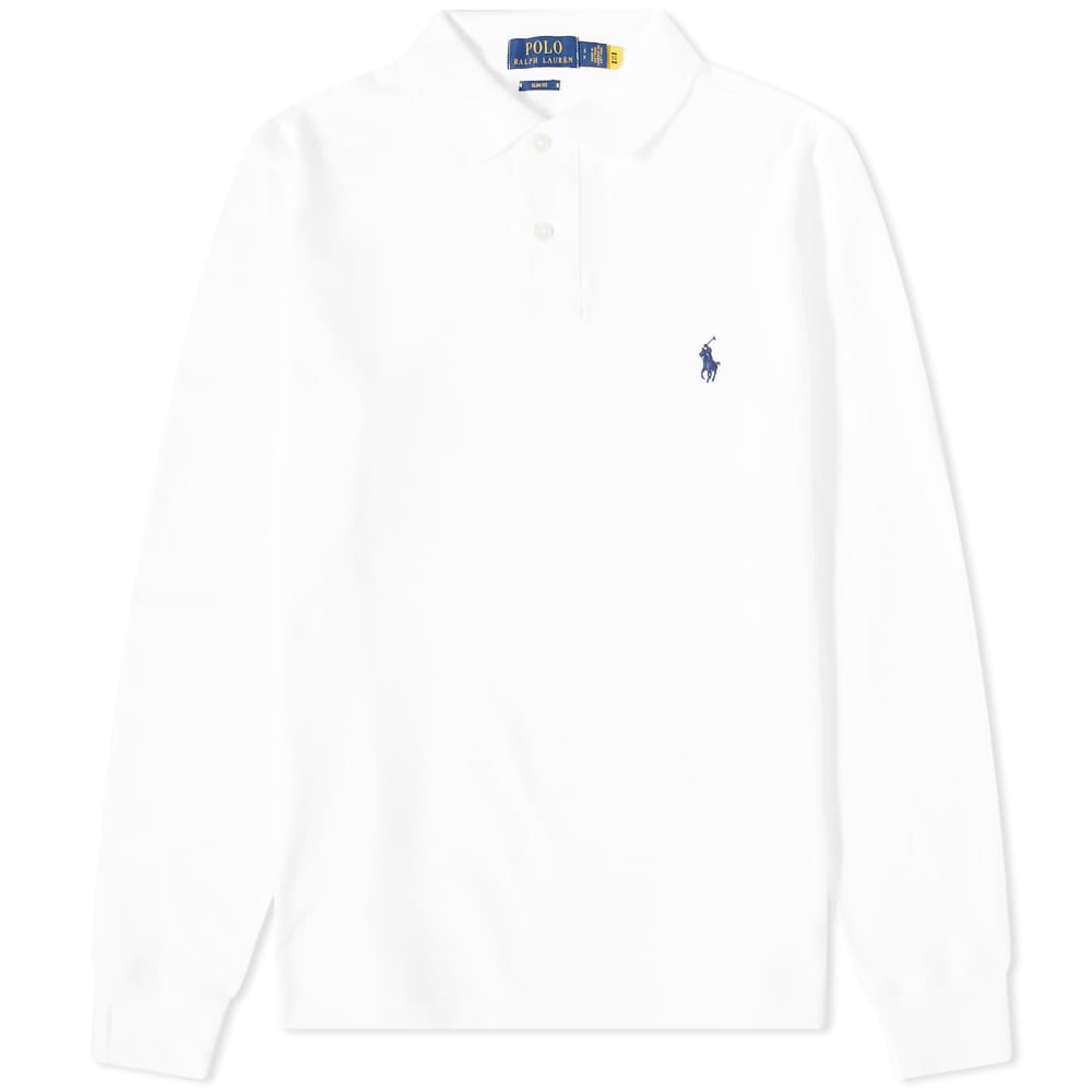 

Футболка Polo Ralph Lauren Long Sleeve Slim Fit Polo, Серый