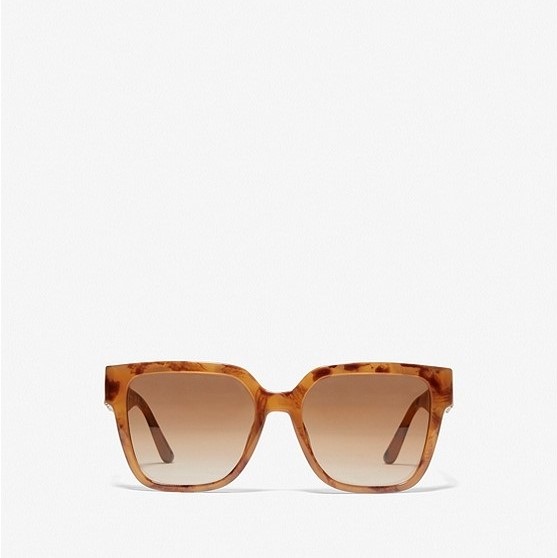 Солнцезащитные очки Michael Kors Karlie, жёлтый/коричневый цена и фото