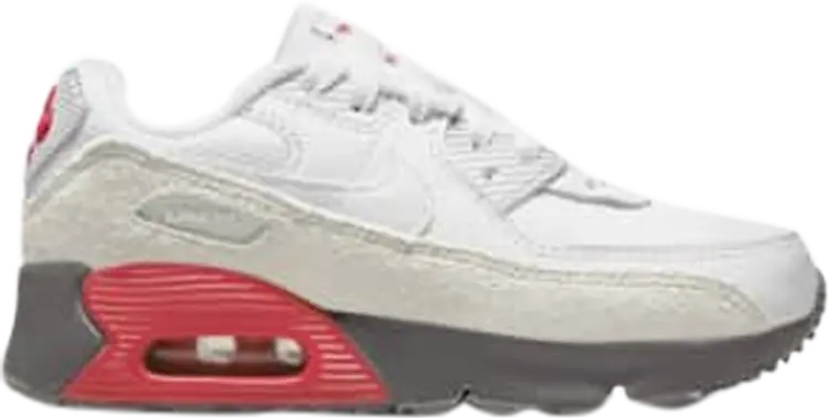 

Кроссовки Nike Air Max 90 PS 'White Light Silver Flat Pewter', белый