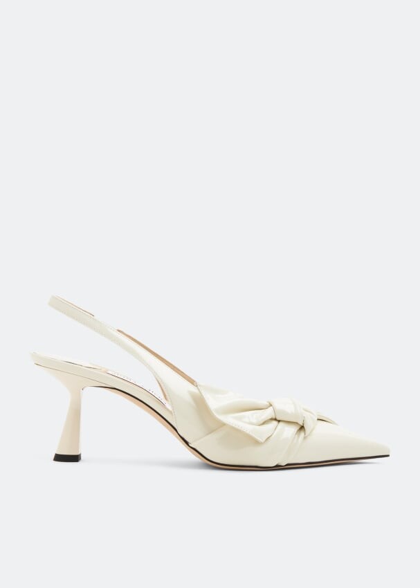 

Туфли JIMMY CHOO Elinor slingback pumps, белый