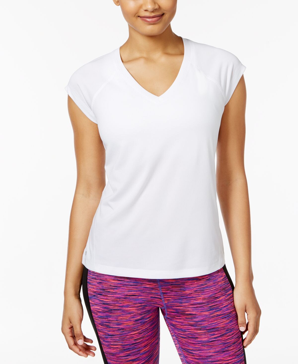 

Женская футболка essentials rapidry heathered performance, xs-4x, создана для macy's ID Ideology, белый