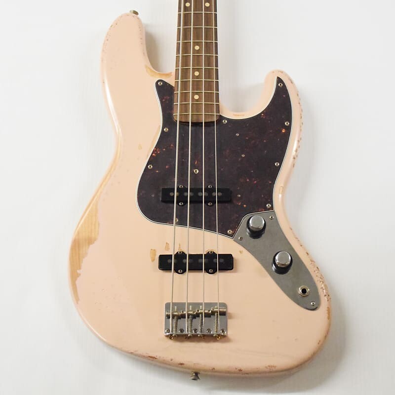 

Fender Flea Jazz Bass Shell Розовый, Поношенный в дороге