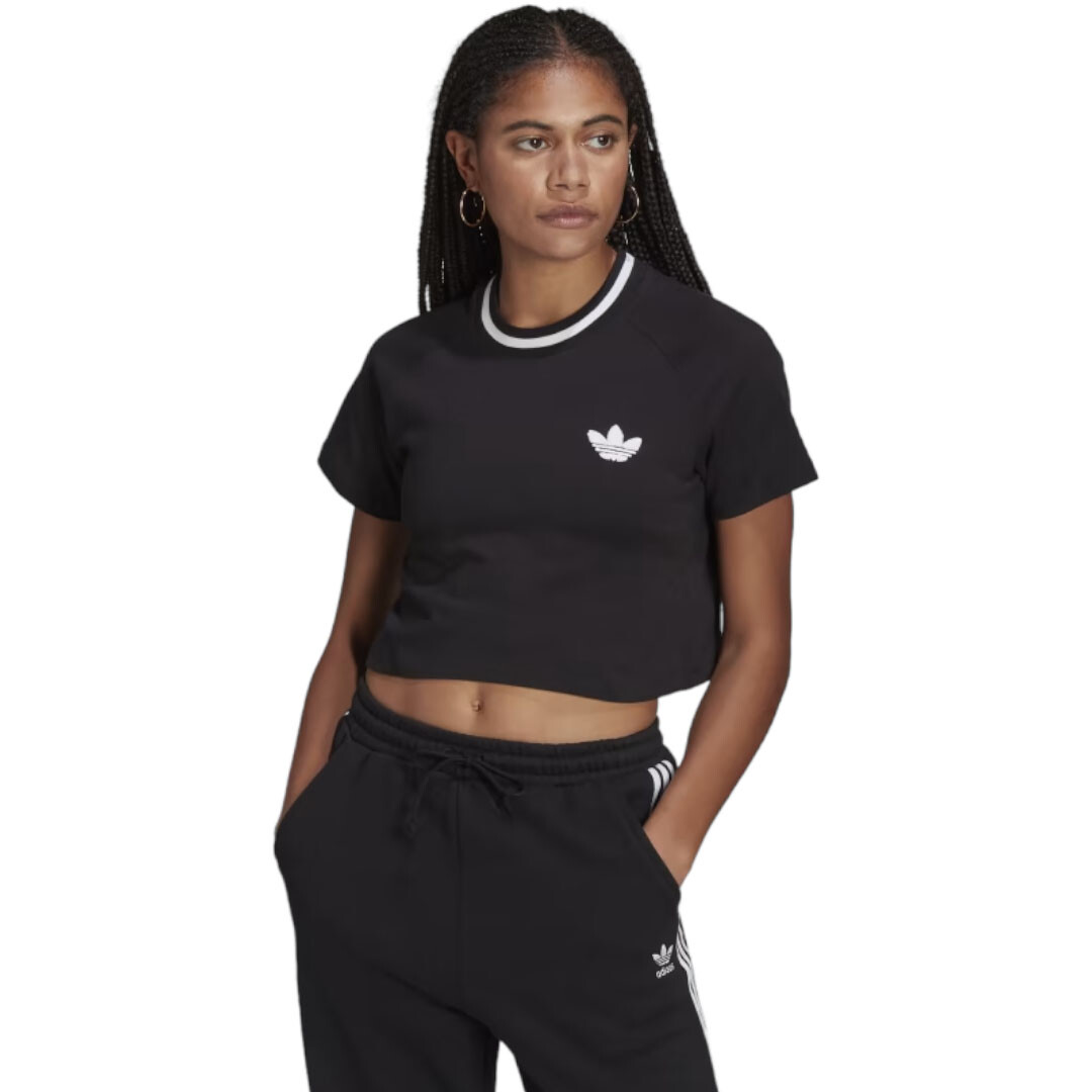 

Футболка Adidas Originals Crop Top Rib, черный