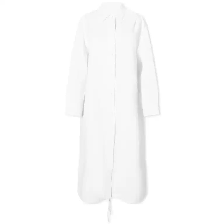 Платье-рубашка миди Jil Sander, белый платье рубашка из льна в клетку l разноцветный