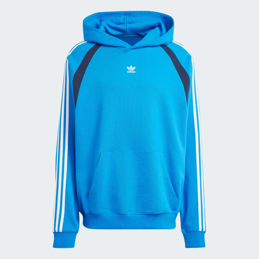 

Худи Adidas Oversized, черный/синий/белый