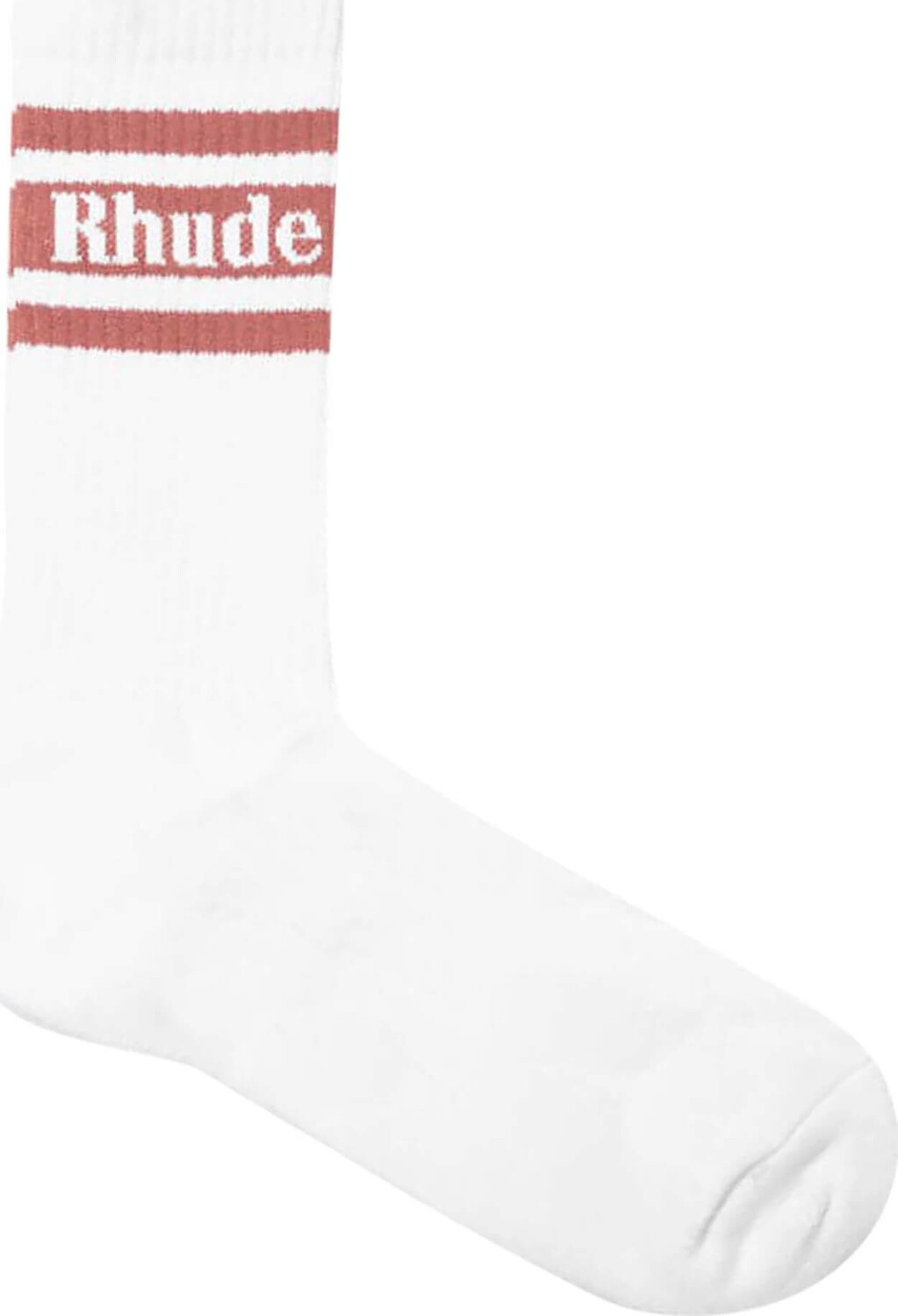 

Носки Rhude Striped Logo, белый/розовый