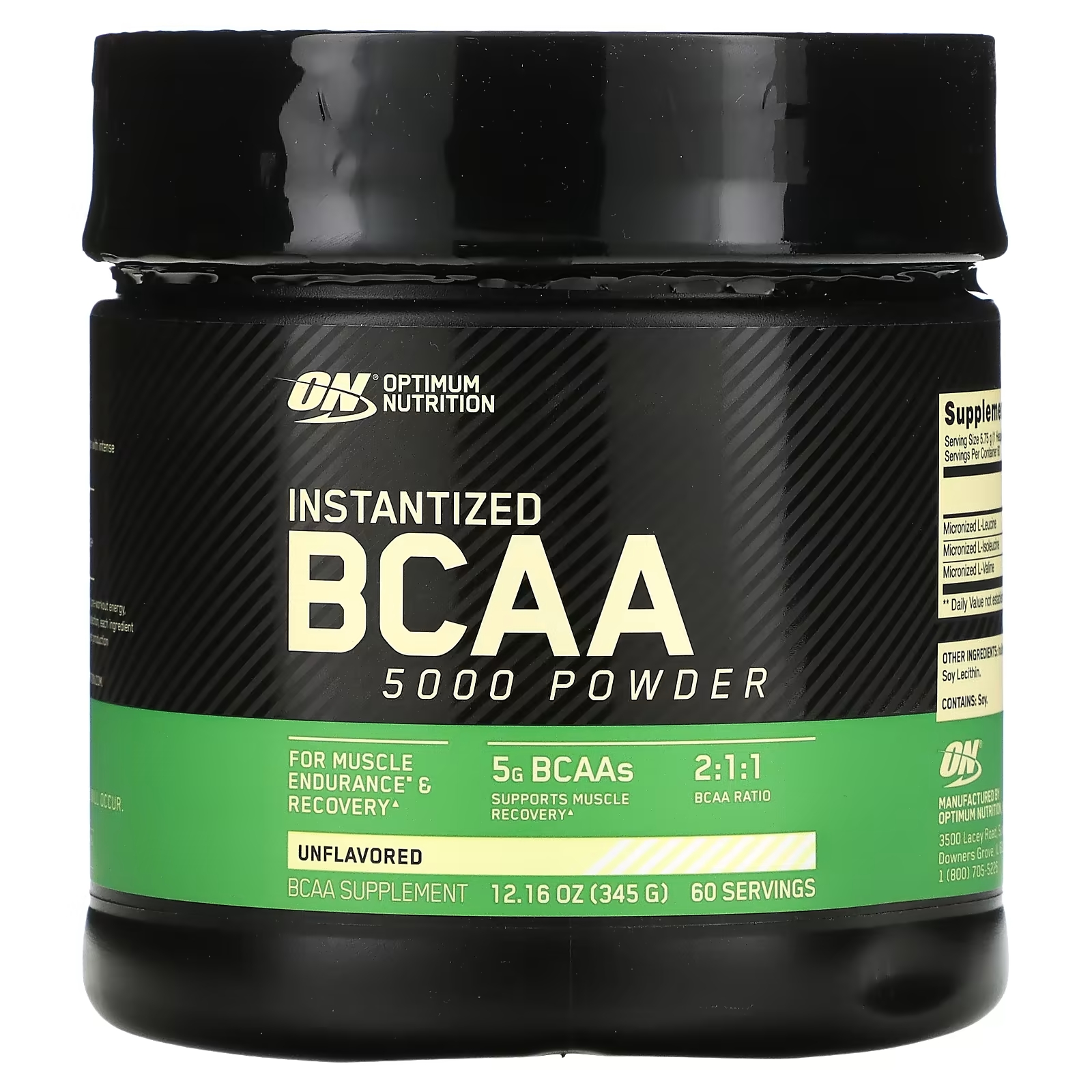 Optimum Nutrition BCAA 5000 растворимый порошок без добавок, 345 г optimum nutrition bcaa 5000 powder 345 гр