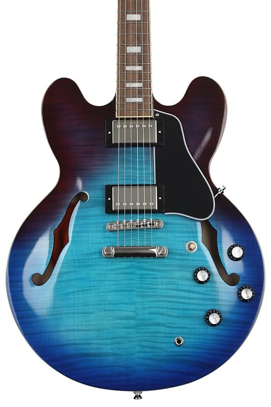 

Epiphone ES-335 Фигурный полуакустический корпус - Blueberry Burst EIES335FBBBNH1