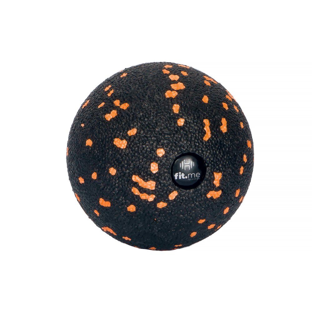 Fit.me массажный мяч черный и оранжевый, 1 шт.