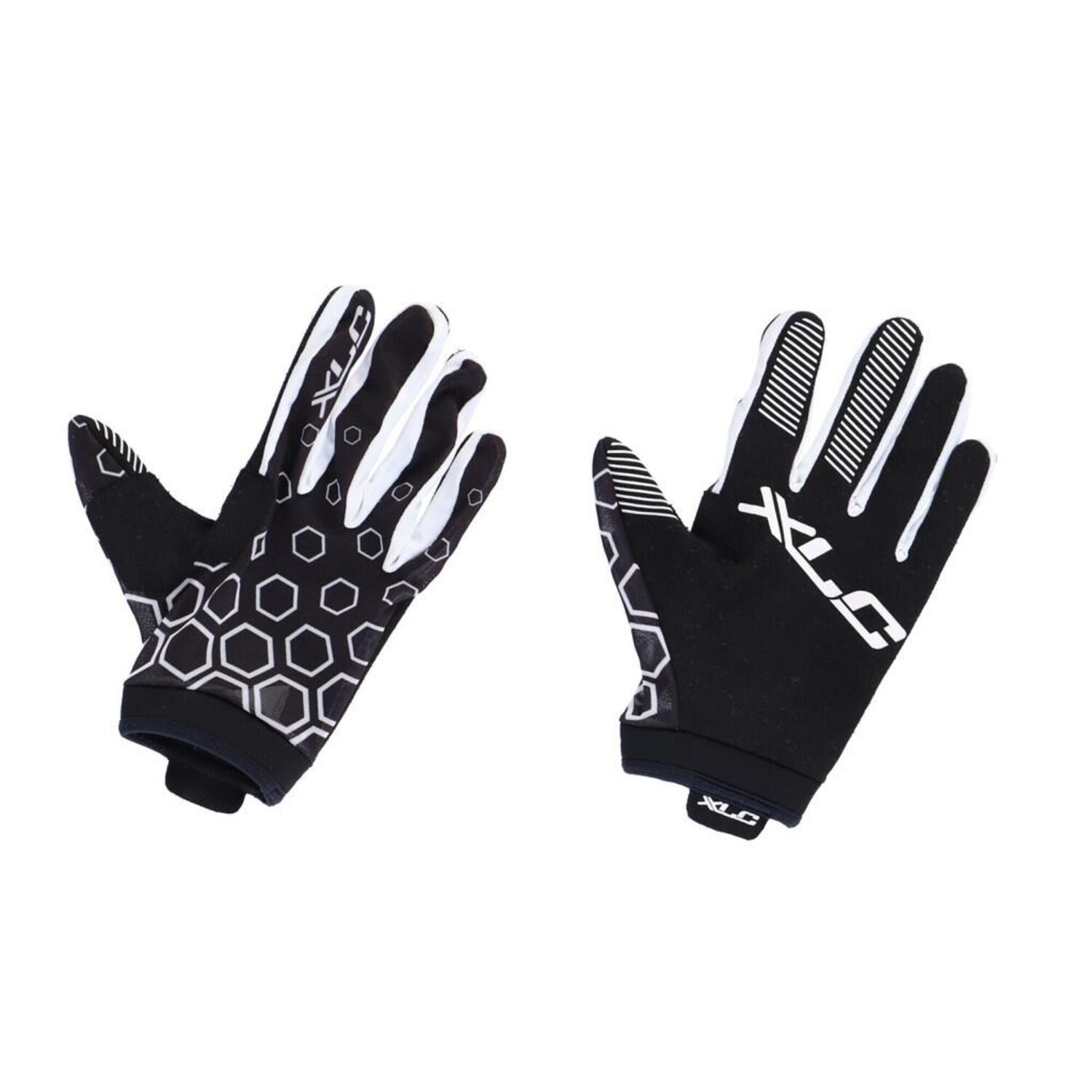 

Длинные перчатки XLC MTB CG-L14 чёрно-белые, черный / черный / белый