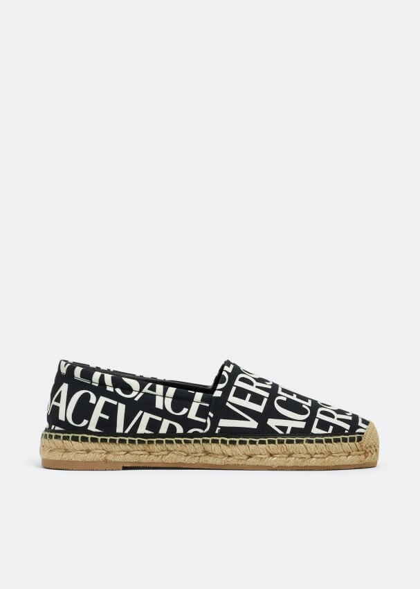 

Эспадрильи VERSACE Versace Allover espadrilles, черный