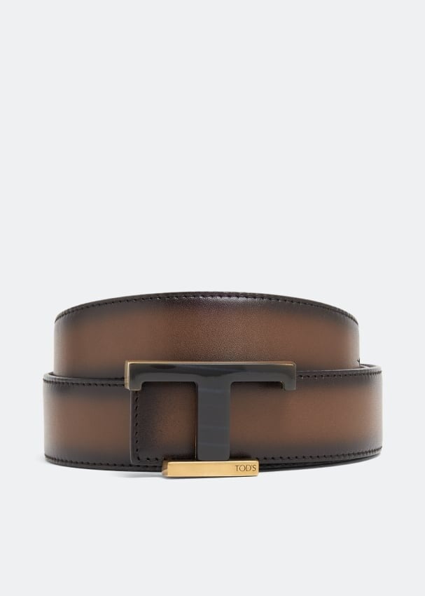 

Ремень TOD'S Timeless leather belt, коричневый