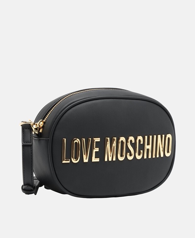 

Кожаная сумка через плечо Love Moschino, черный