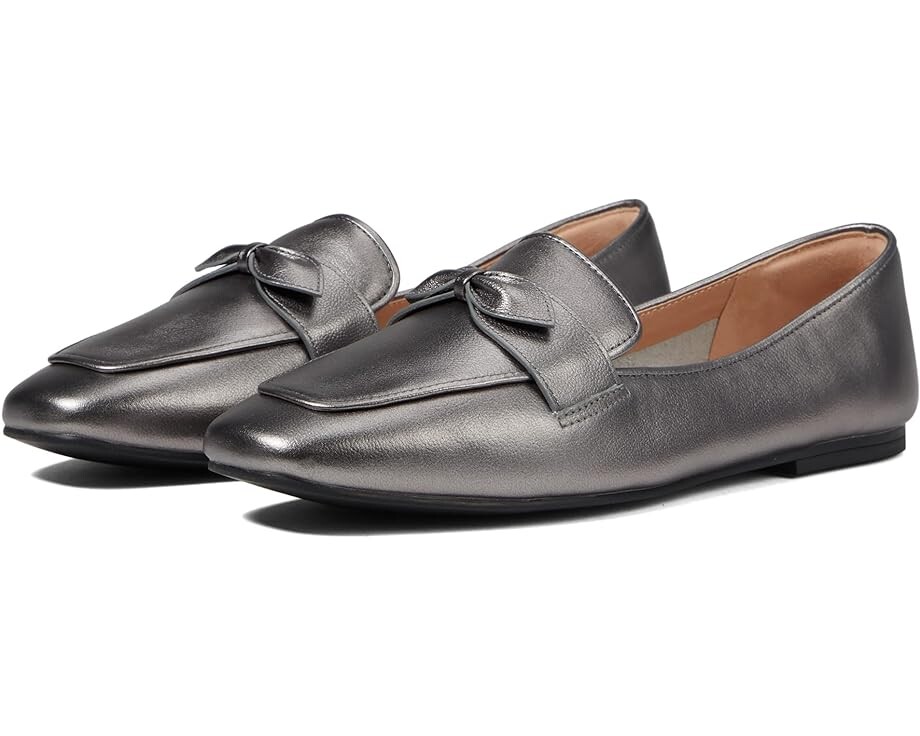

Лоферы Cole Haan York Bow Loafer, цвет Dark Silver Metallic Leather