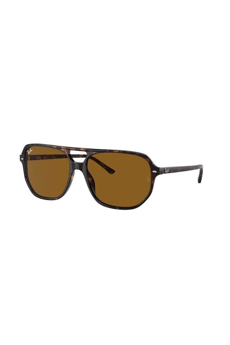 

Однотонные овальные солнцезащитные очки Ray-Ban, черный