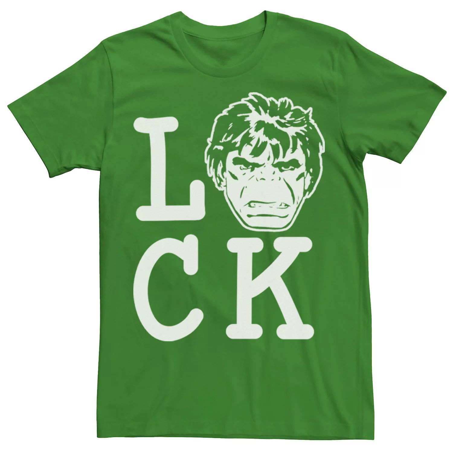 Мужская футболка с надписью «Hulk Lucky» ко Дню Святого Патрика Marvel мужская футболка с надписью hulk lucky ко дню святого патрика marvel