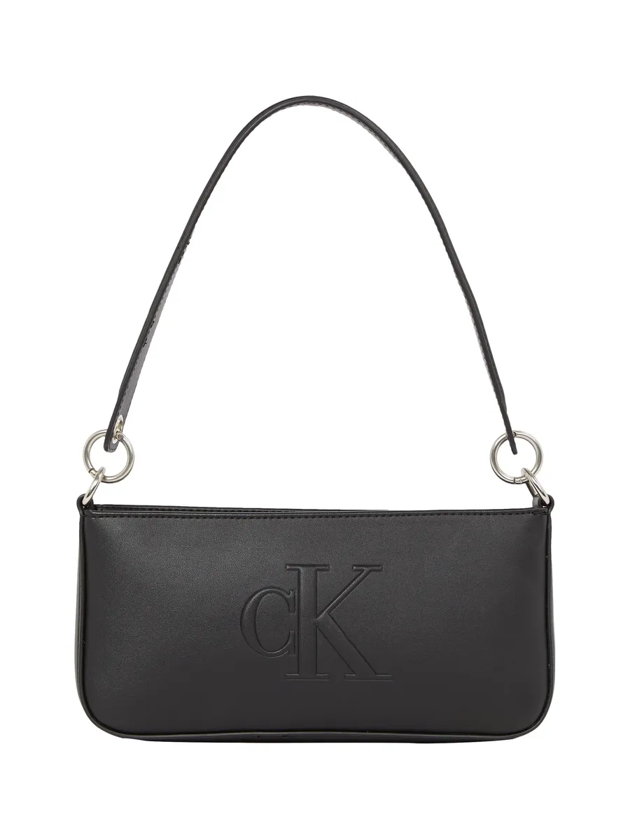 

Сумка через плечо Calvin Klein Jeans "SCULPTED SHOULDER POUCH25 DEBOSS", женская сумка женская маленькая сумка, черный