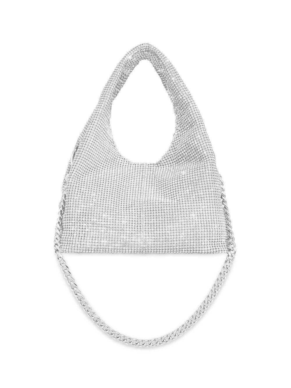 

Сумка Mini Crystal Chain Carryall Bag Rebecca Minkoff, серебряный, Серый