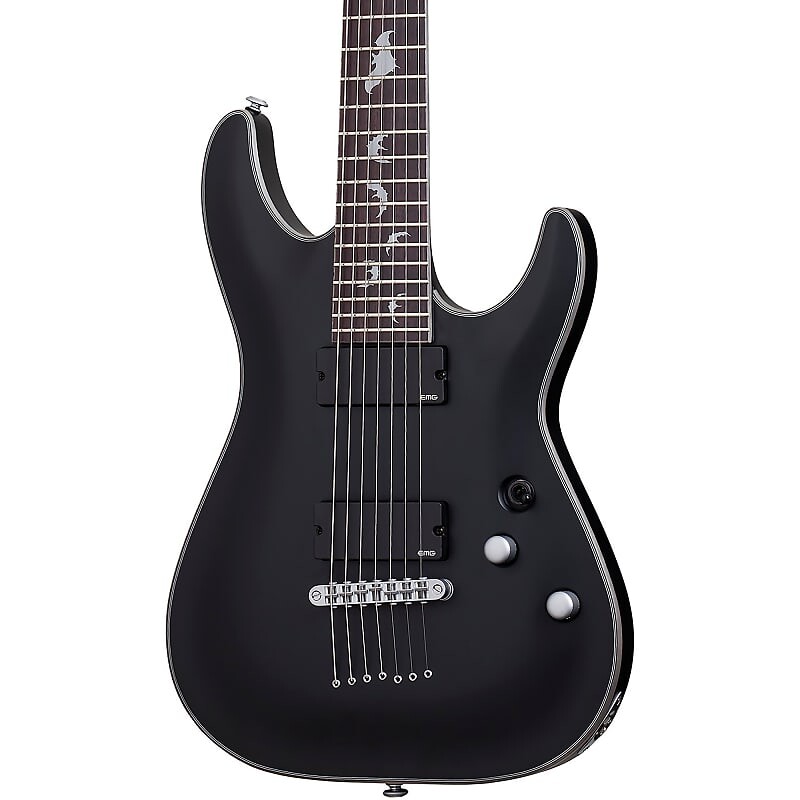 Электрогитара Schecter Damien Platinum-7 Electric Guitar Satin Black