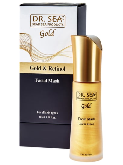 Маска для лица Dr.Sea с золотом и ретинолом, Dr. Sea маска для лица dr sea омолаживающая на клеточном уровне маска для лица с золотом и ретинолом