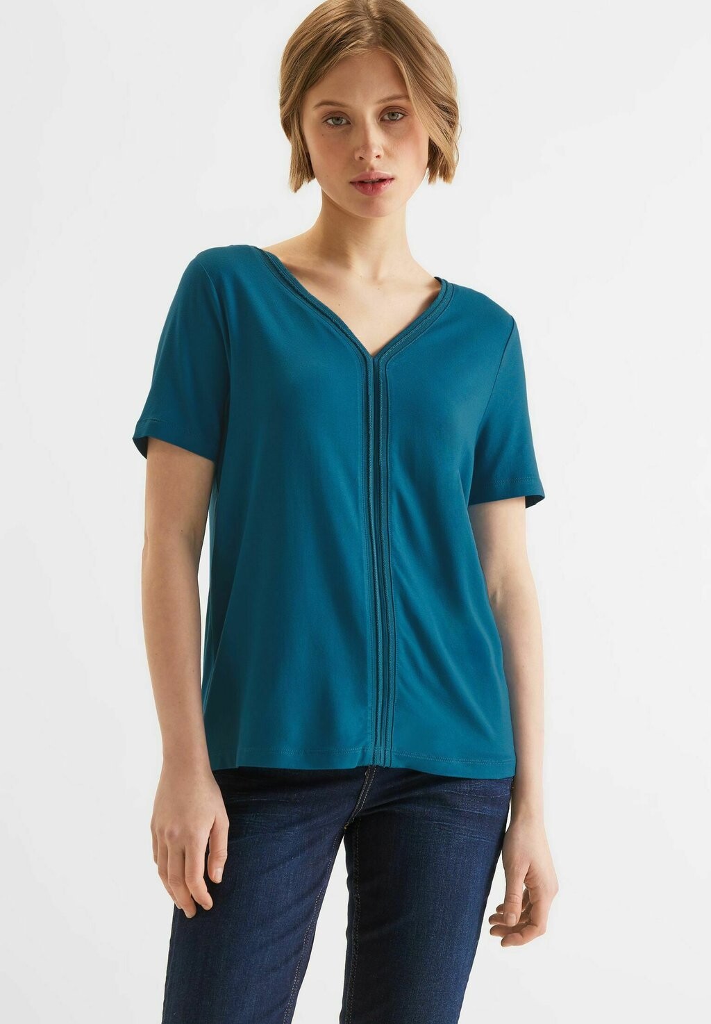 

Футболка базовая MIT TAPEDETAIL Street One, цвет blau