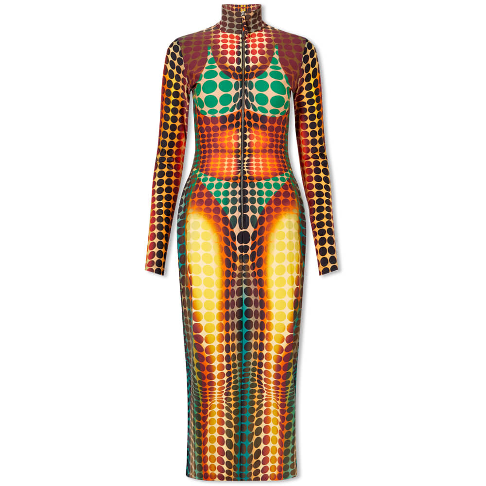 

Платье Jean Paul Gaultier Cyber Print High Neck Dress