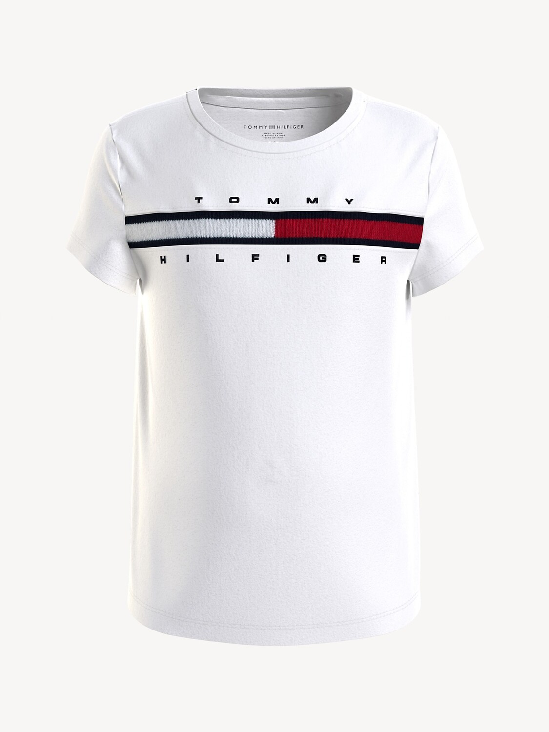 

Детская футболка с флагом Tommy Hilfiger, свежий белый
