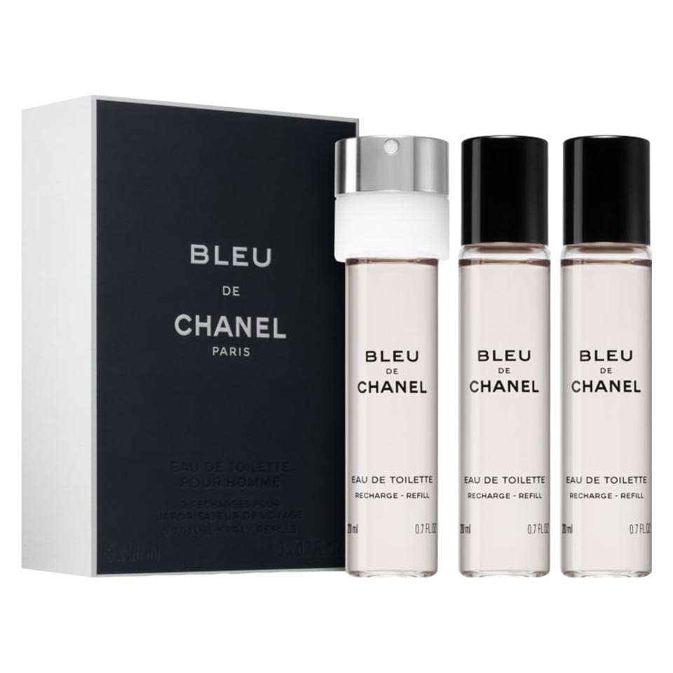 Туалетная вода Chanel Bleu de Chanel Twist And Spray Refill, 3х20 мл туалетная вода chanel bleu de chanel twist and spray 3х20 мл