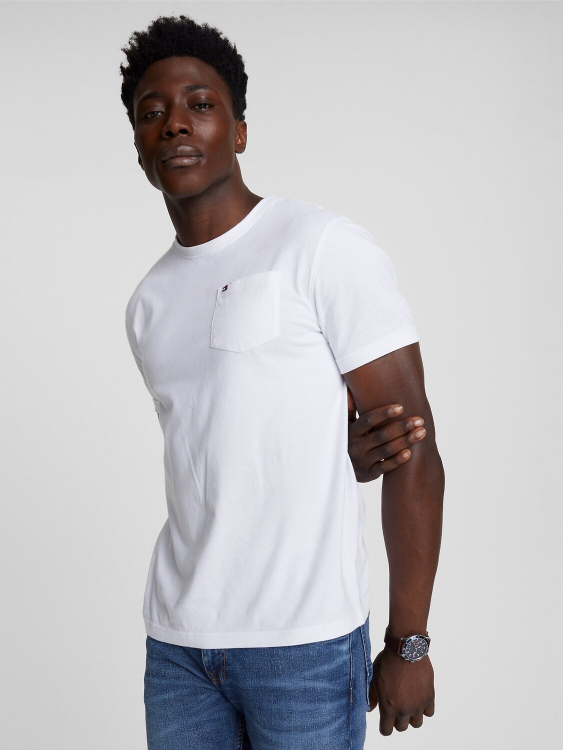 

Футболка Tommy Hilfiger Solid Pocket, белый