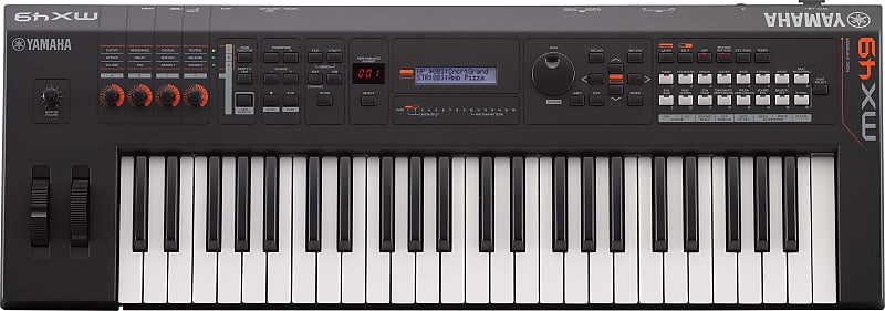 Yamaha Black MX Synth, 49 клавиш, более 1000 тембров Motif, VCM FX, интерфейс USB Audio/MIDI. Пульт дистанционного управления DAW MX49BK