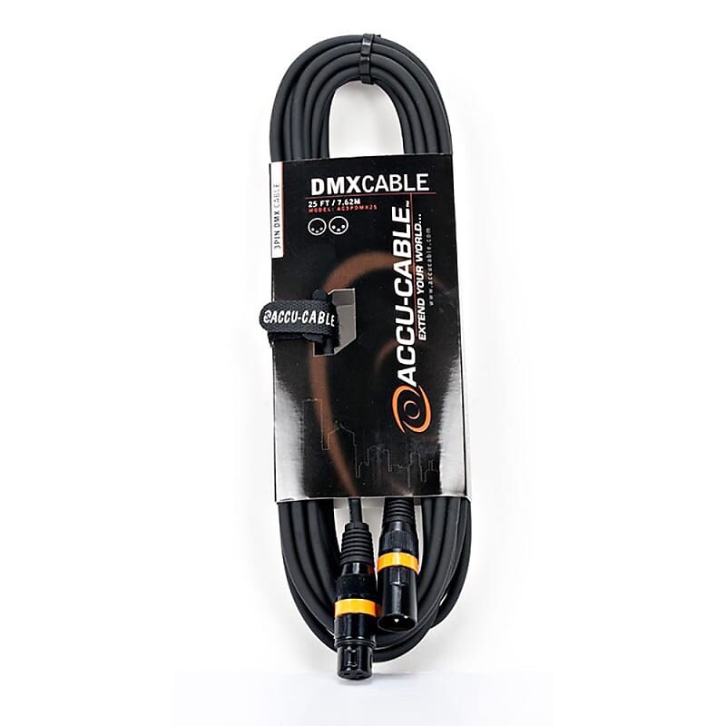 

ADJ 25-футовый DMX-кабель, 3-контактный American DJ 3PIN-25FT