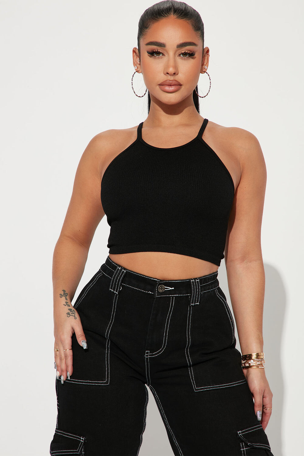 

Топ Fashion Nova 2937TY, черный