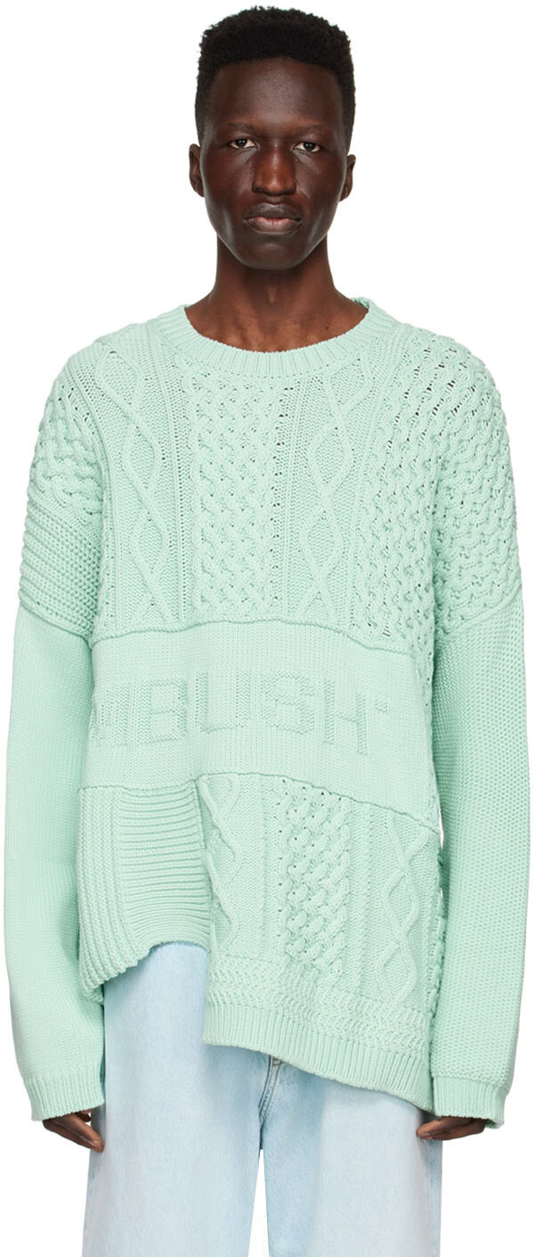 

Зеленый хлопковый свитер AMBUSH