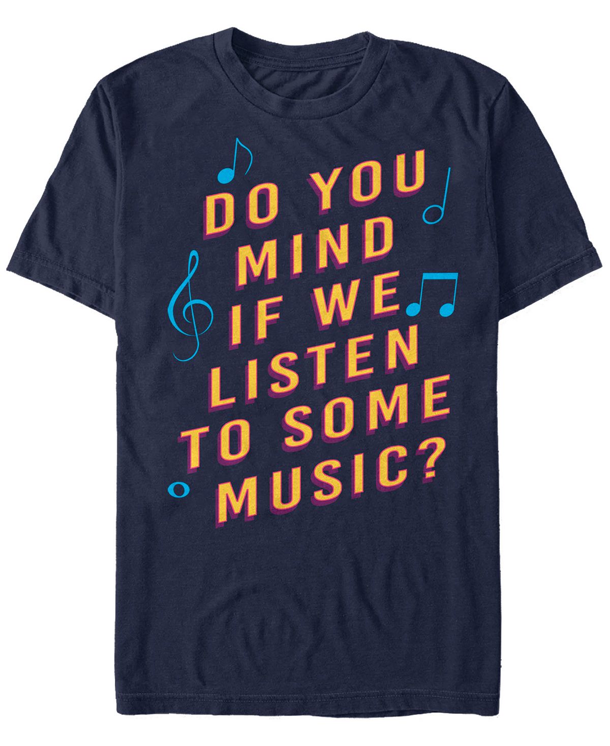 Мужская футболка с коротким рукавом listen to some music Fifth Sun, синий