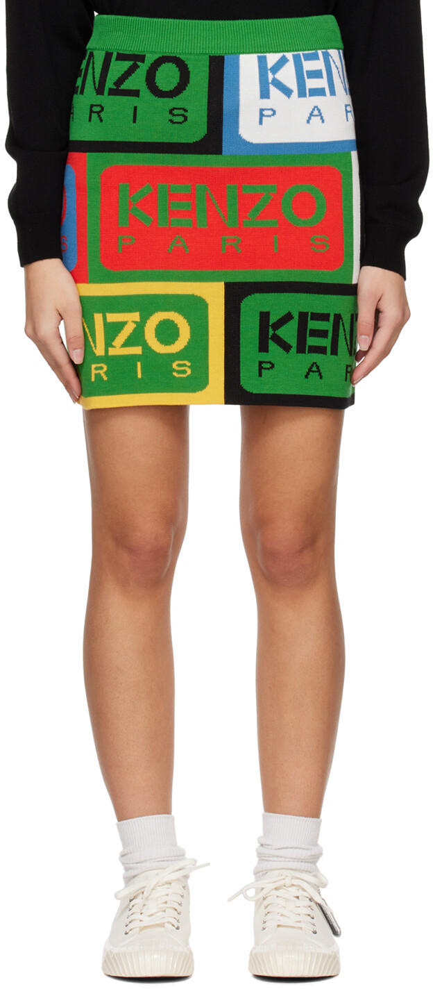 

Разноцветная мини-юбка Kenzo Paris Label
