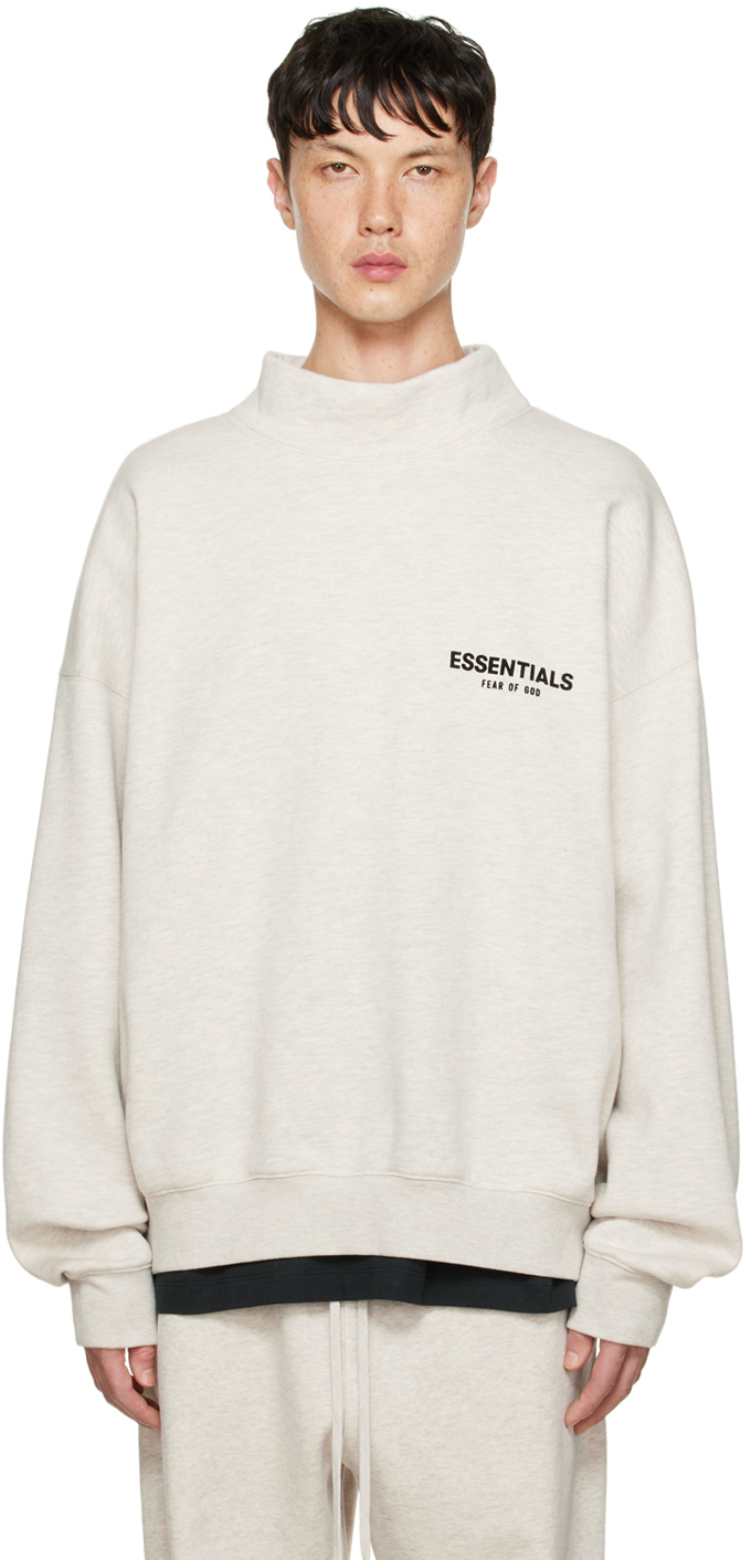 

Толстовка с воротником-стойкой Off-White Essentials, Белый