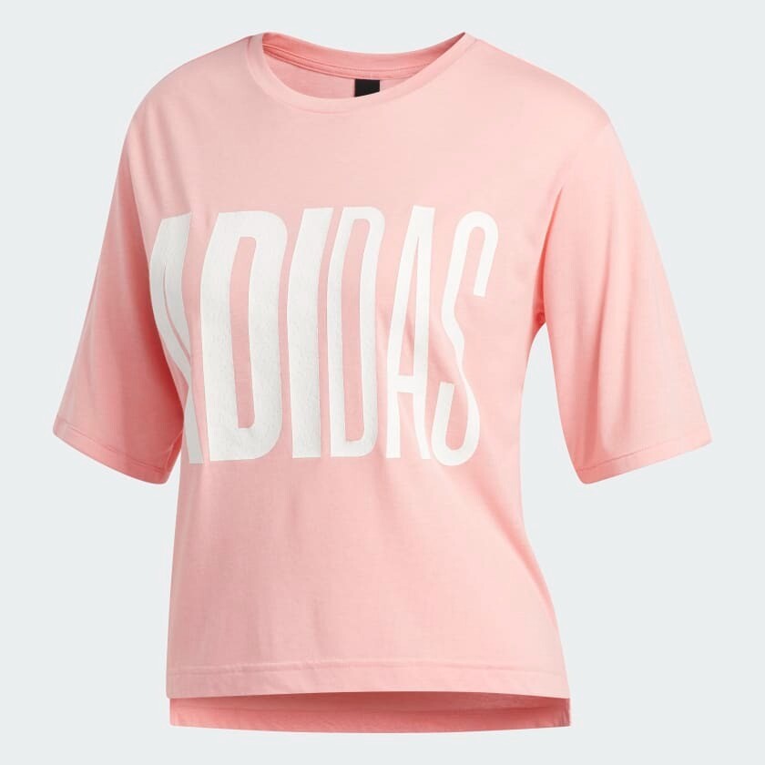 

Футболка Adidas Sportswear, розовый/белый