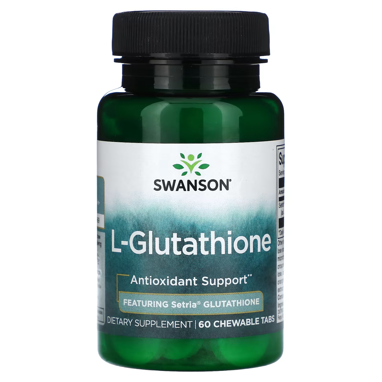L-глутатион Swanson, 60 жевательных таблеток swanson биотин голубика 60 жевательных таблеток
