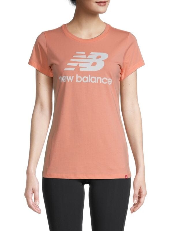

Футболка New Balance с логотипом, розовый