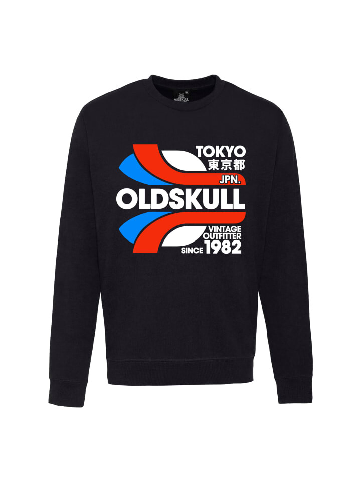 

Толстовка OLDSKULL Retro Tokyopolis Vintage Logo Graphic, черный