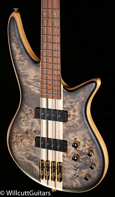 

Jackson Pro Series Spectra Bass SBP IV Caramelized Jatoba Fingerboard Transparent Black Burst Bass Guitar (159)
